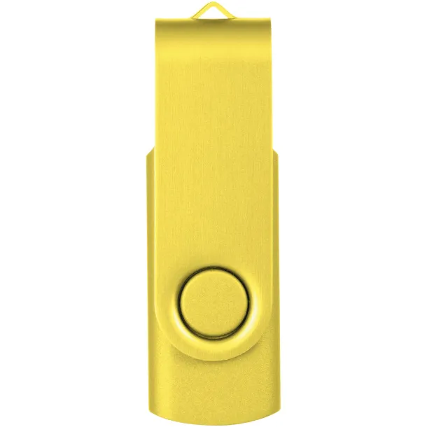 Rotate-metallic USB stick - 4 GB Žuta