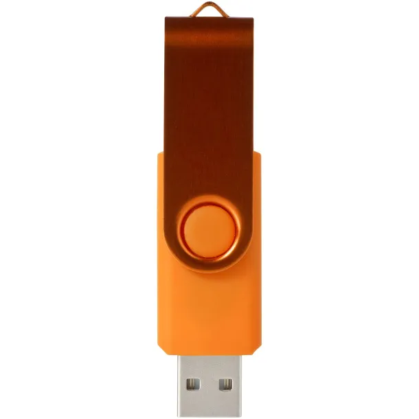 Rotate-metallic USB stick - 4 GB Narančasta