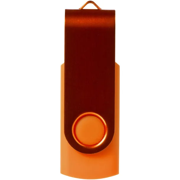 Rotate-metallic 4GB USB flash drive Orange