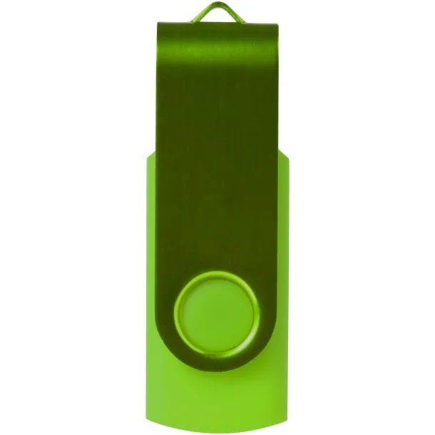 Rotate-metallic 4GB USB flash drive Lime