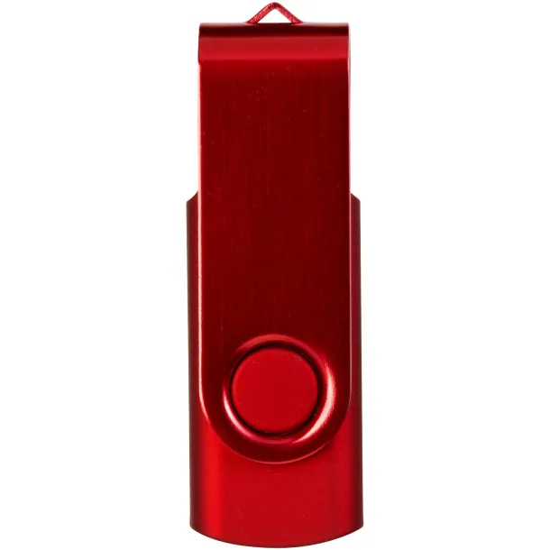 Rotate-metallic 4GB USB flash drive Red