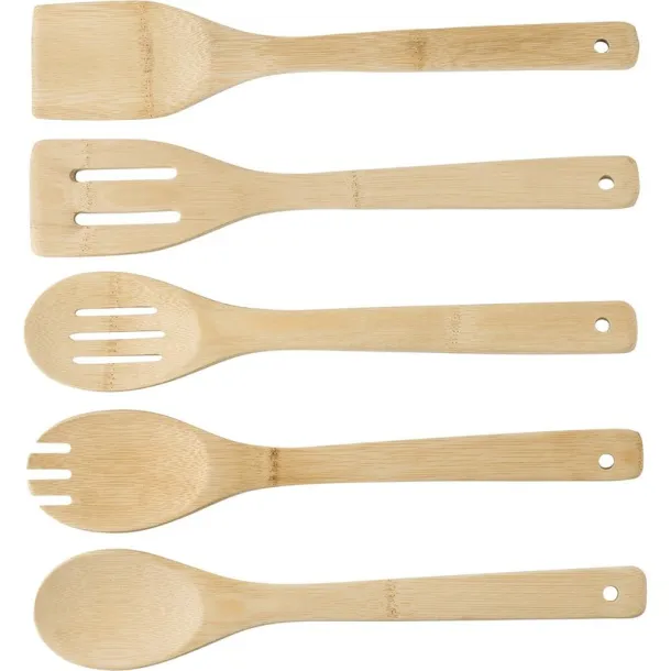  Bamboo kitchen set, 5 pcs brown