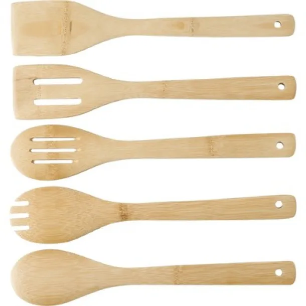  Bamboo kitchen set, 5 pcs brown