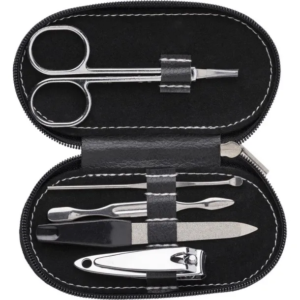  Manicure set, 5 pcs black