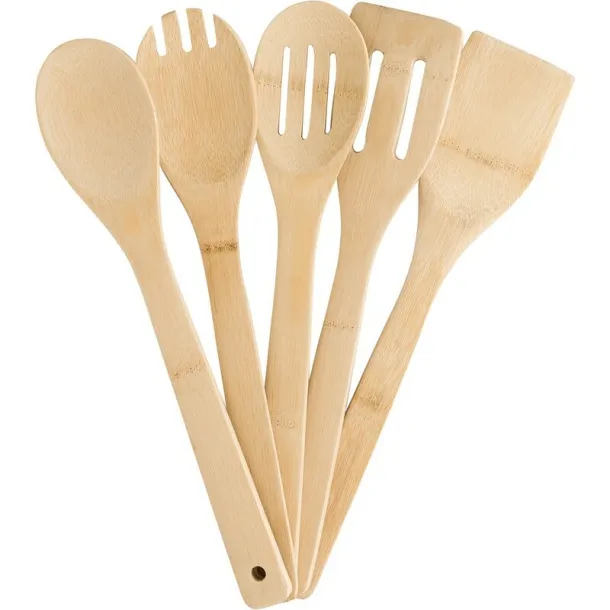  Bamboo kitchen set, 5 pcs brown