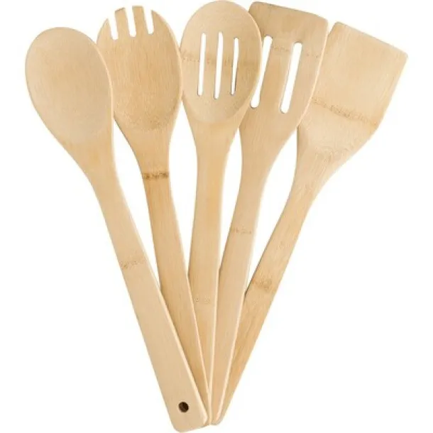  Bamboo kitchen set, 5 pcs brown