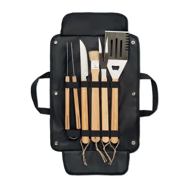 ALLIER 5 BBQ tools in pouch Black