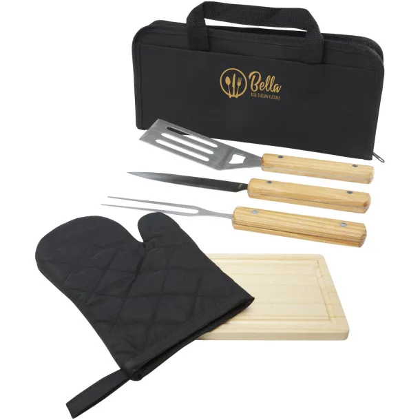 Gratar 5-piece BBQ set - Bullet Natural