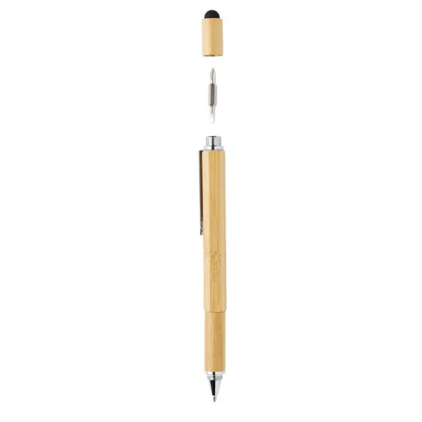  Bamboo 5 in 1 toolpen - XD Collection Brown 