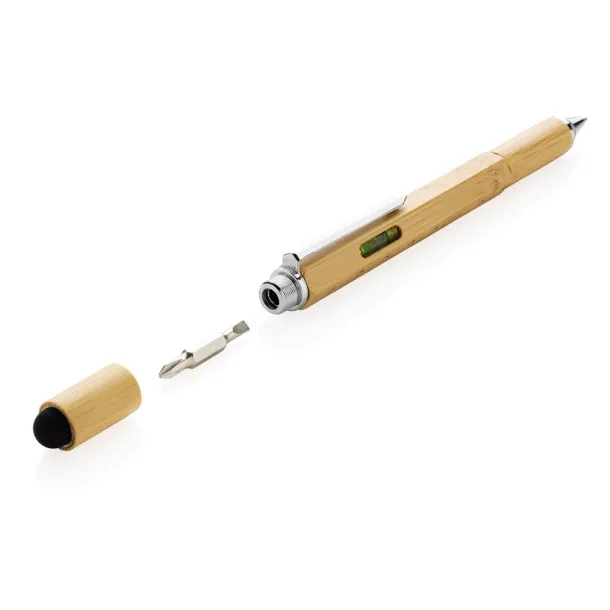  Bamboo 5 in 1 toolpen - XD Collection Brown 