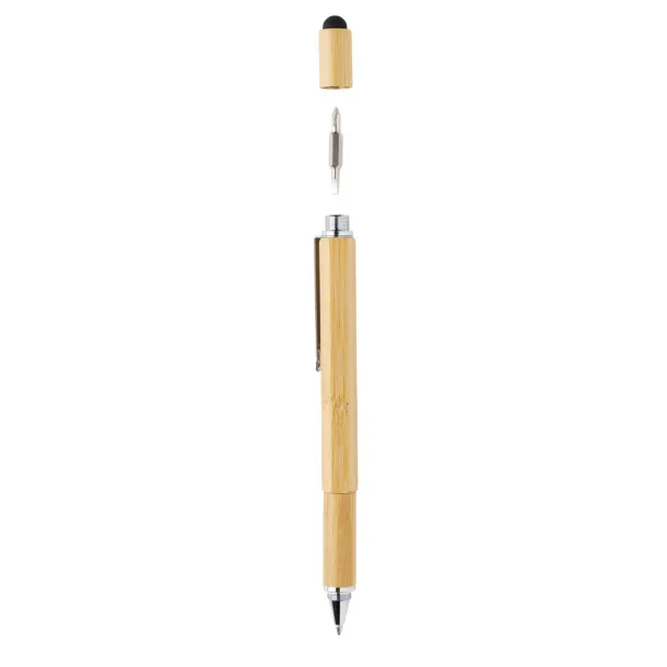  Bamboo 5 in 1 toolpen - XD Collection Brown 