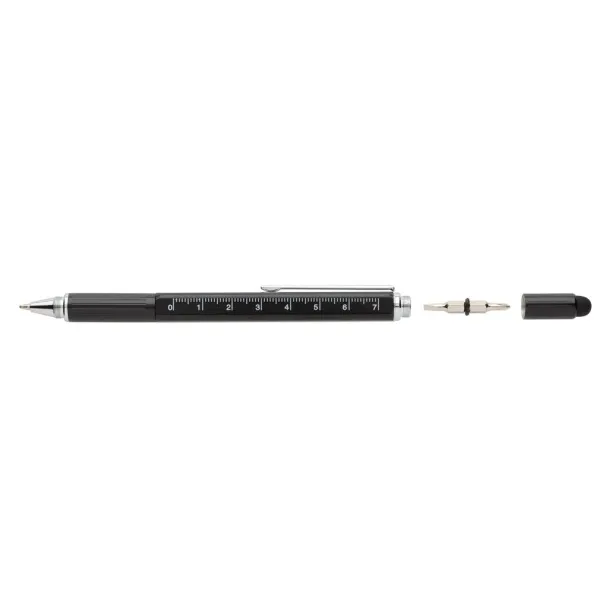  5-in-1 aluminium toolpen - XD Collection Black 