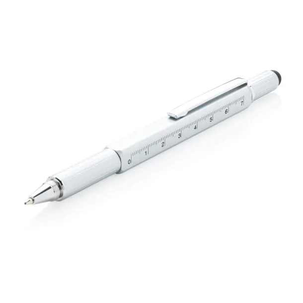  5-in-1 aluminium toolpen - XD Collection Grey 