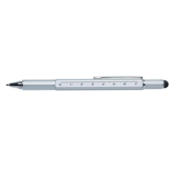  5-in-1 aluminium toolpen - XD Collection Grey 