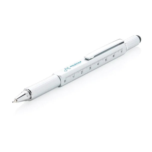  5-in-1 aluminium toolpen - XD Collection Grey 