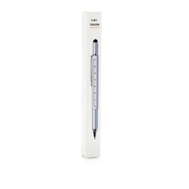  5-in-1 aluminium toolpen - XD Collection Grey 