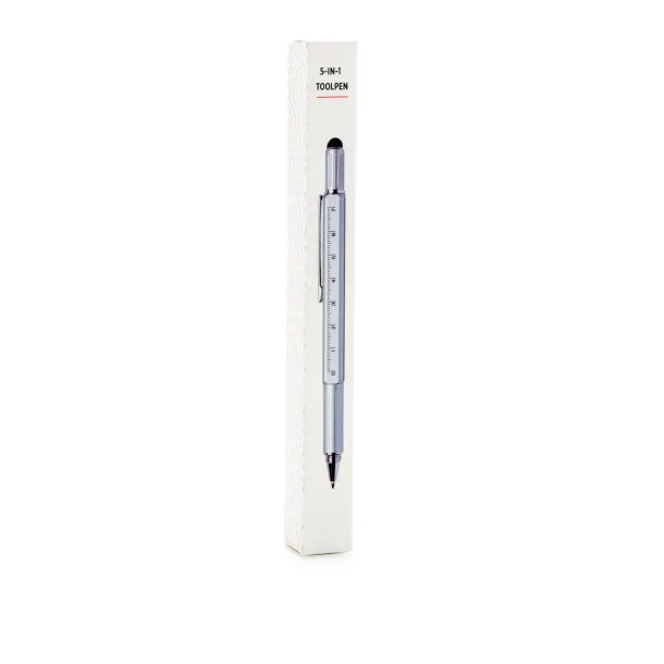  5-in-1 aluminium toolpen - XD Collection Grey 