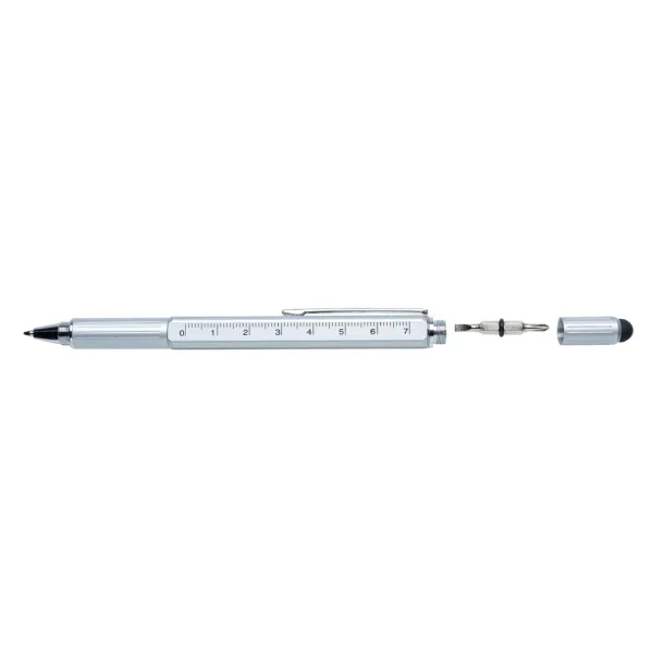  5-in-1 aluminium toolpen - XD Collection Grey 