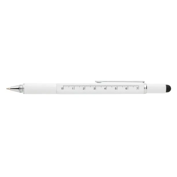  5-in-1 aluminium toolpen - XD Collection White 