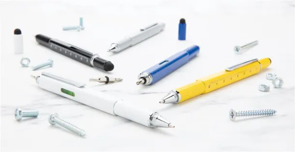  5-in-1 aluminium toolpen - XD Collection White 