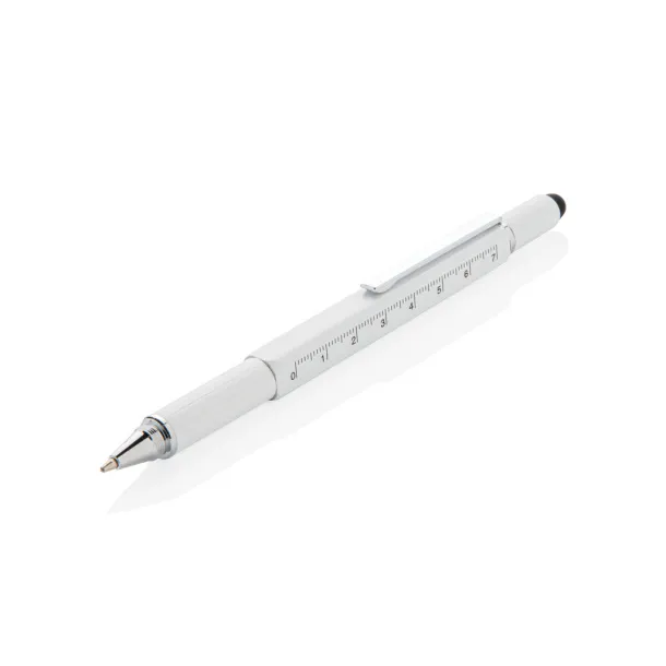  5-in-1 aluminium toolpen - XD Collection White 