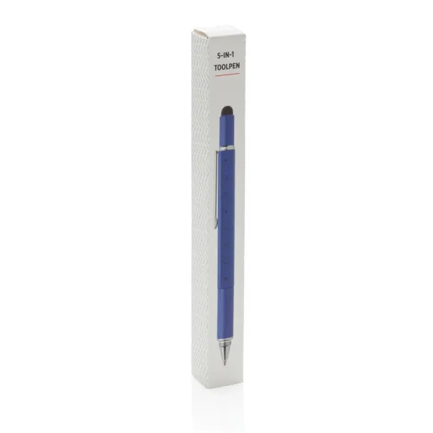  5-in-1 aluminium toolpen - XD Collection Blue