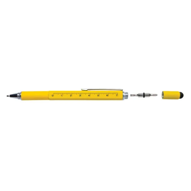  5-in-1 aluminium toolpen - XD Collection Yellow 