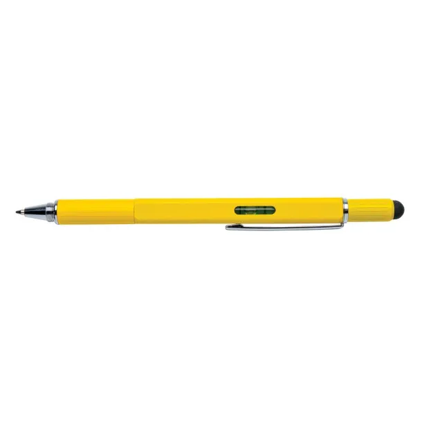  5-in-1 aluminium toolpen - XD Collection Yellow 