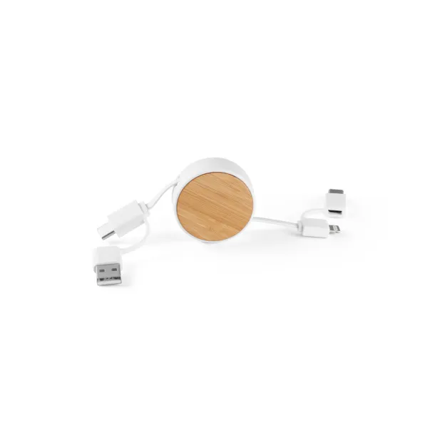 RUBINS 5-in-1 Retractable Cable White