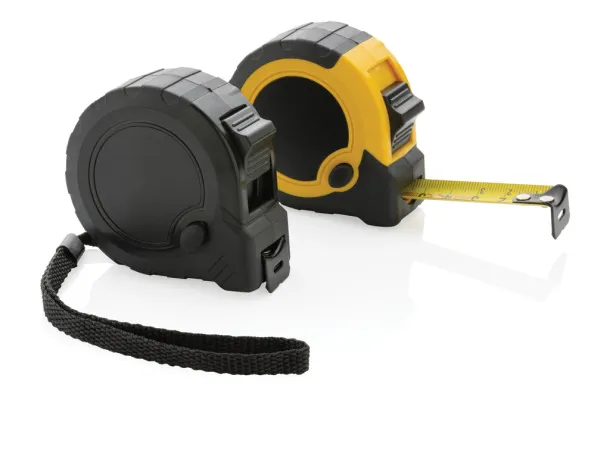  RCS recycled plastic 5M/19 mm tape with stop button - XD Collection Žuta Black