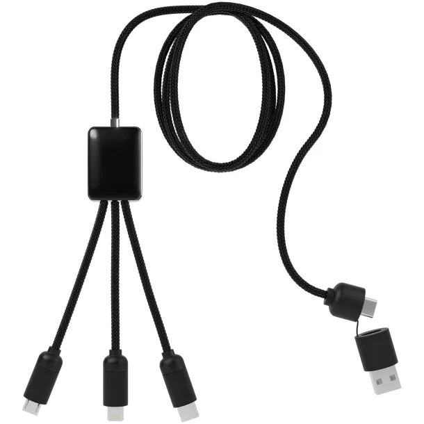 SCX.design C28 5-in-1 extended charging cable - SCX.design Solid black White