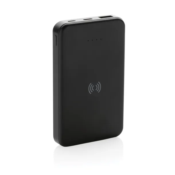  Bežična prijenosna baterija od RCS reciklirane plastike - 5 W, 5 000 mAh - XD Collection Crna