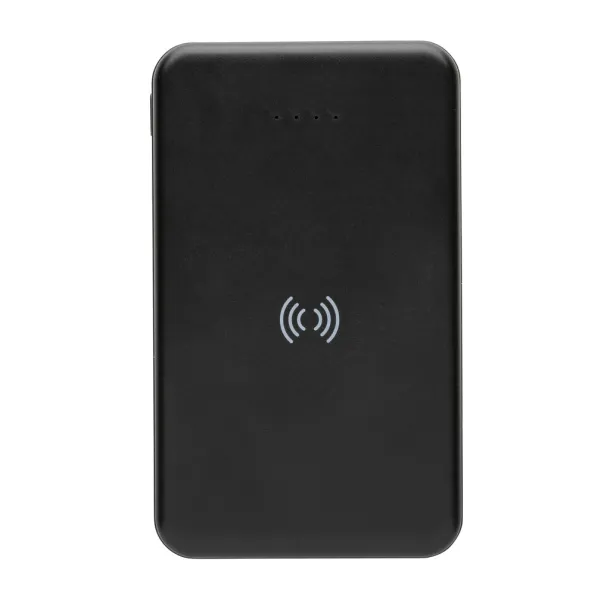  Bežična prijenosna baterija od RCS reciklirane plastike - 5 W, 5 000 mAh - XD Collection Crna