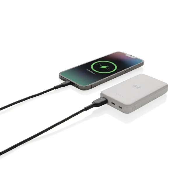  Bežična prijenosna baterija od RCS reciklirane plastike - 5 W, 5 000 mAh - XD Collection Bijela