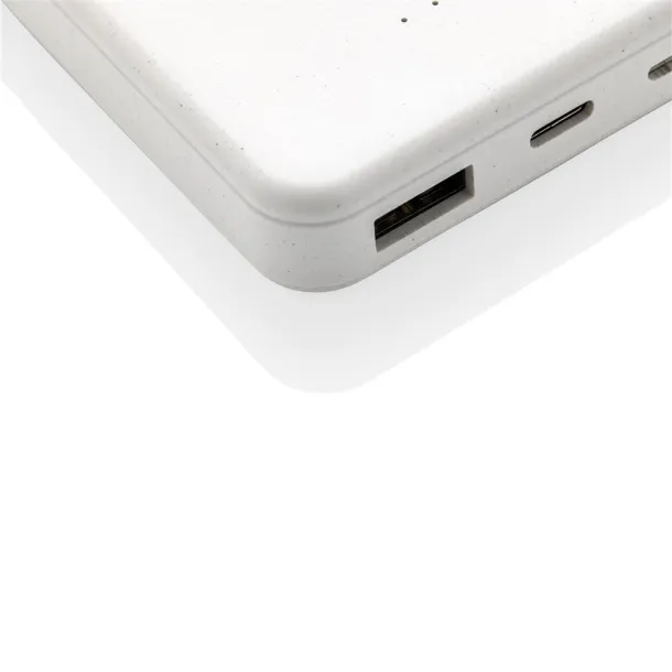  RCS recycled plastic 5.000 mAh 5W wireless powerbank - XD Collection White 