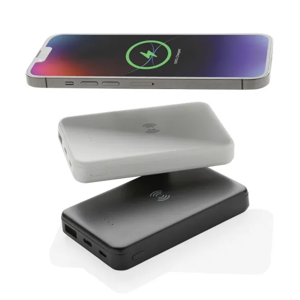  Bežična prijenosna baterija od RCS reciklirane plastike - 5 W, 5 000 mAh - XD Collection Bijela