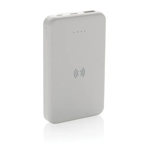  Bežična prijenosna baterija od RCS reciklirane plastike - 5 W, 5 000 mAh - XD Collection Bijela
