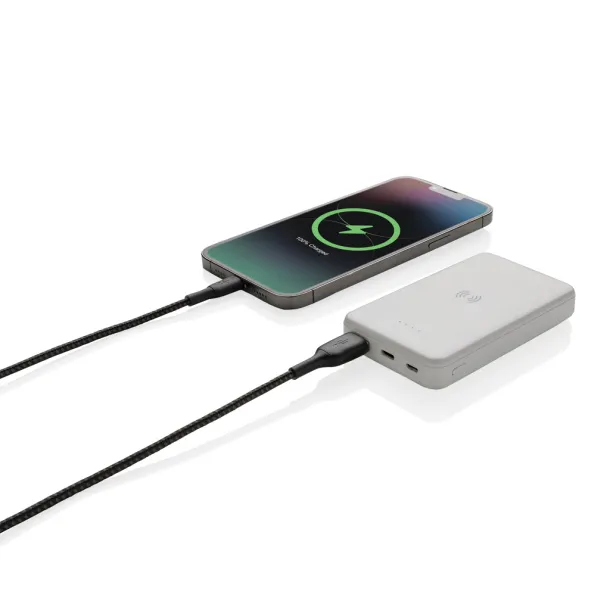  Bežična prijenosna baterija od RCS reciklirane plastike - 5 W, 5 000 mAh - XD Collection Bijela