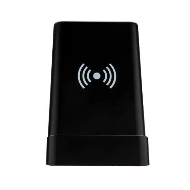  Light up logo 5W wireless charging pen holder - XD Collection Black 