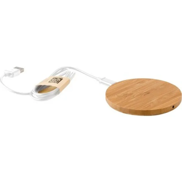  Bamboo wireless charger 5W light brown