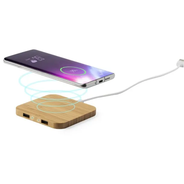  Bamboo wireless charger 5W brown