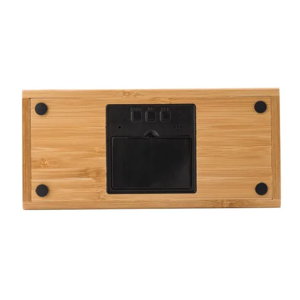  Bamboo wireless charger 5W, clock wood