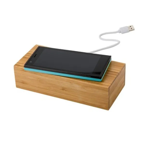  Bamboo wireless charger 5W, clock wood