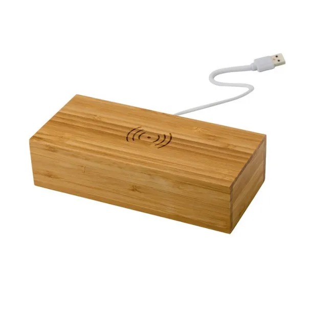  Bamboo wireless charger 5W, clock wood