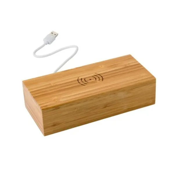  Bamboo wireless charger 5W, clock wood