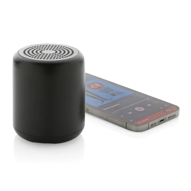  RCS certified recycled plastic 5W Wireless speaker - XD Collection Black 