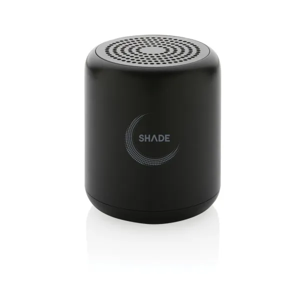  RCS certified recycled plastic 5W Wireless speaker - XD Collection Black 