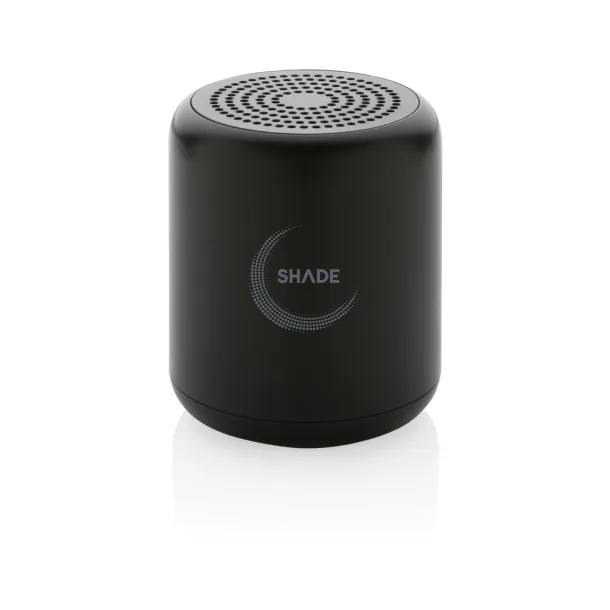  RCS certified recycled plastic 5W Wireless speaker - XD Collection Black 