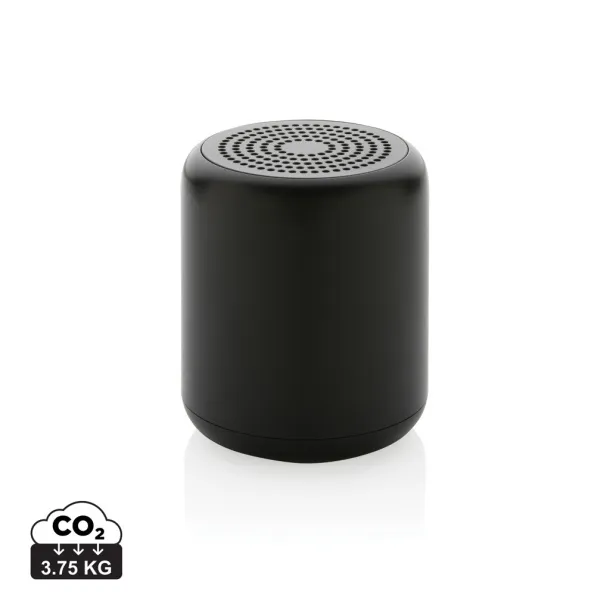  RCS certified recycled plastic 5W Wireless speaker - XD Collection Black 