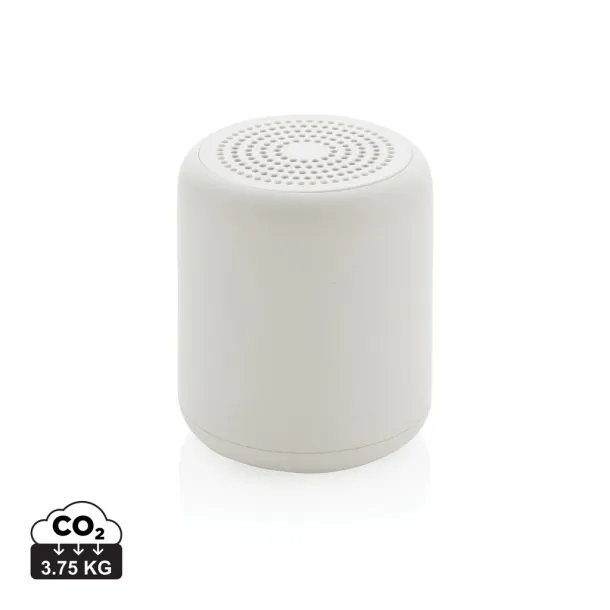  RCS certified recycled plastic 5W Wireless speaker - XD Collection White 